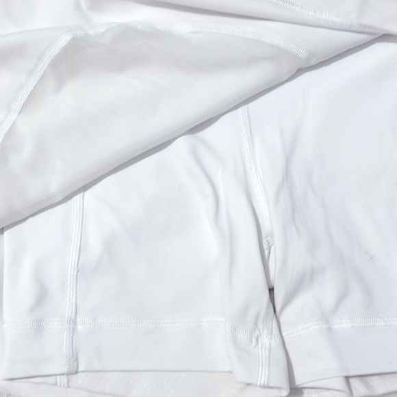 Lululemon Asymmetrical Layered High-Rise White Tennis Skirt Skort Size 2 - Picture 10 of 14